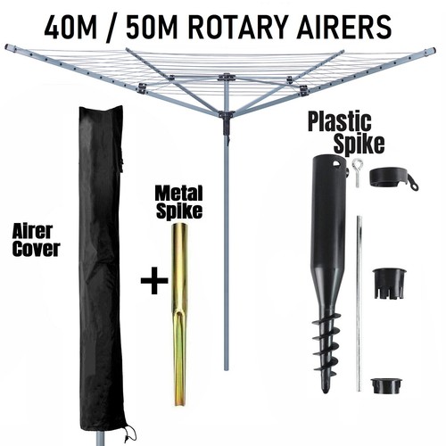 40m 50m garden rotary airer - 40m/50m,