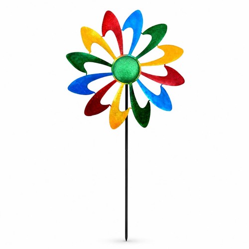 Metal garden whirligig - garden,
